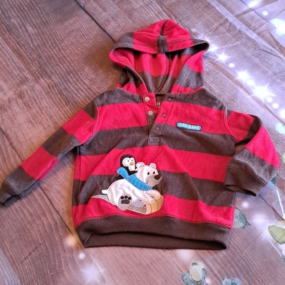 Fleece Striped Pullover child of mine Sweatshirts & Hoodies/Shirts & Tops, Size